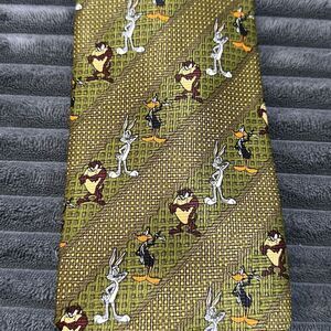 Vintage Looney Tunes Bugs Bunny Daffy Duck Tasmanian Devil Tie Men’s